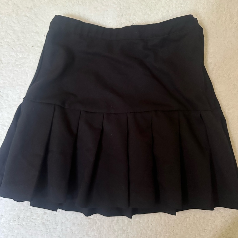 H&M Black Pleated Skirt Kids Youth Size 20 Preppy